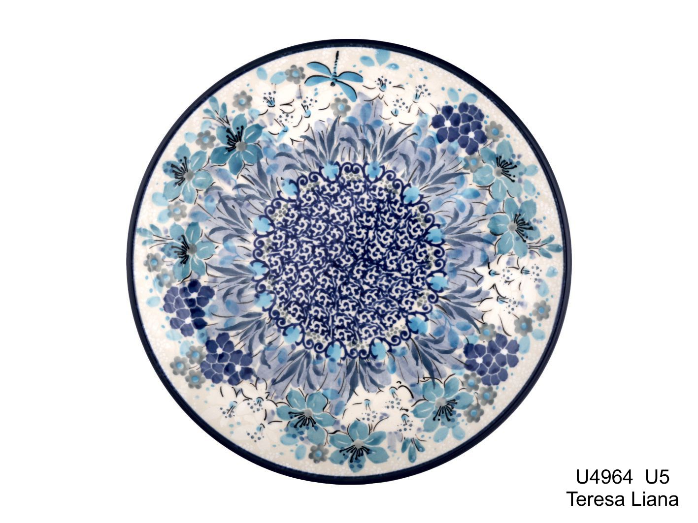 257 Bunzlau Dinerbord 25.5cm Unikat U4964 Teresa Liana