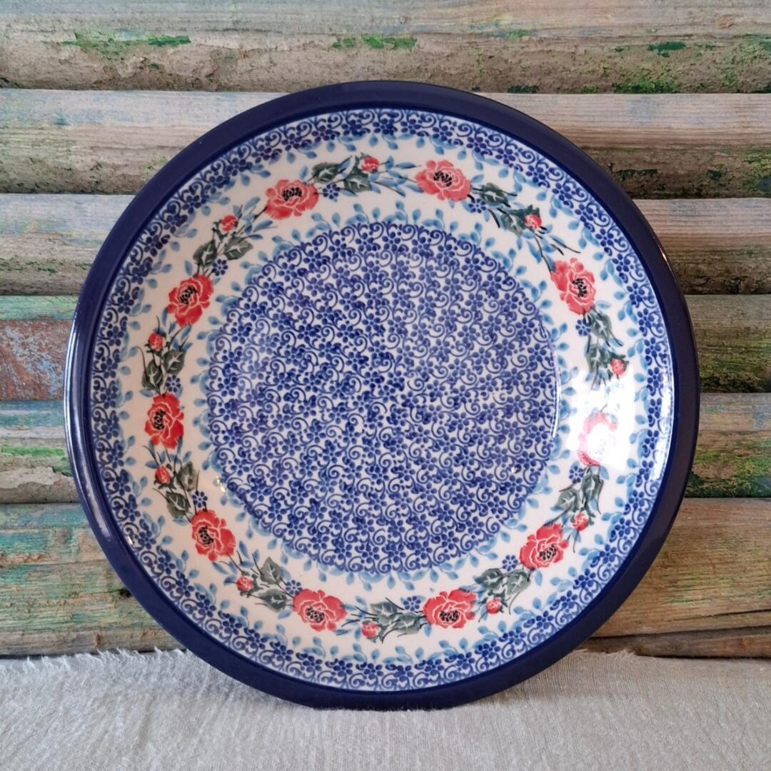 CA 026-3214x Bunzlau Pastabord 21cm EnglishRose by Teresa Liana