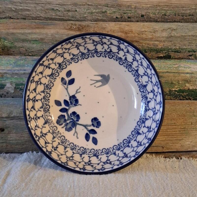 CA B89-2816x  Bunzlau Serveerkom 13cm  Swallows by Maria Starzyk - Afbeelding 2