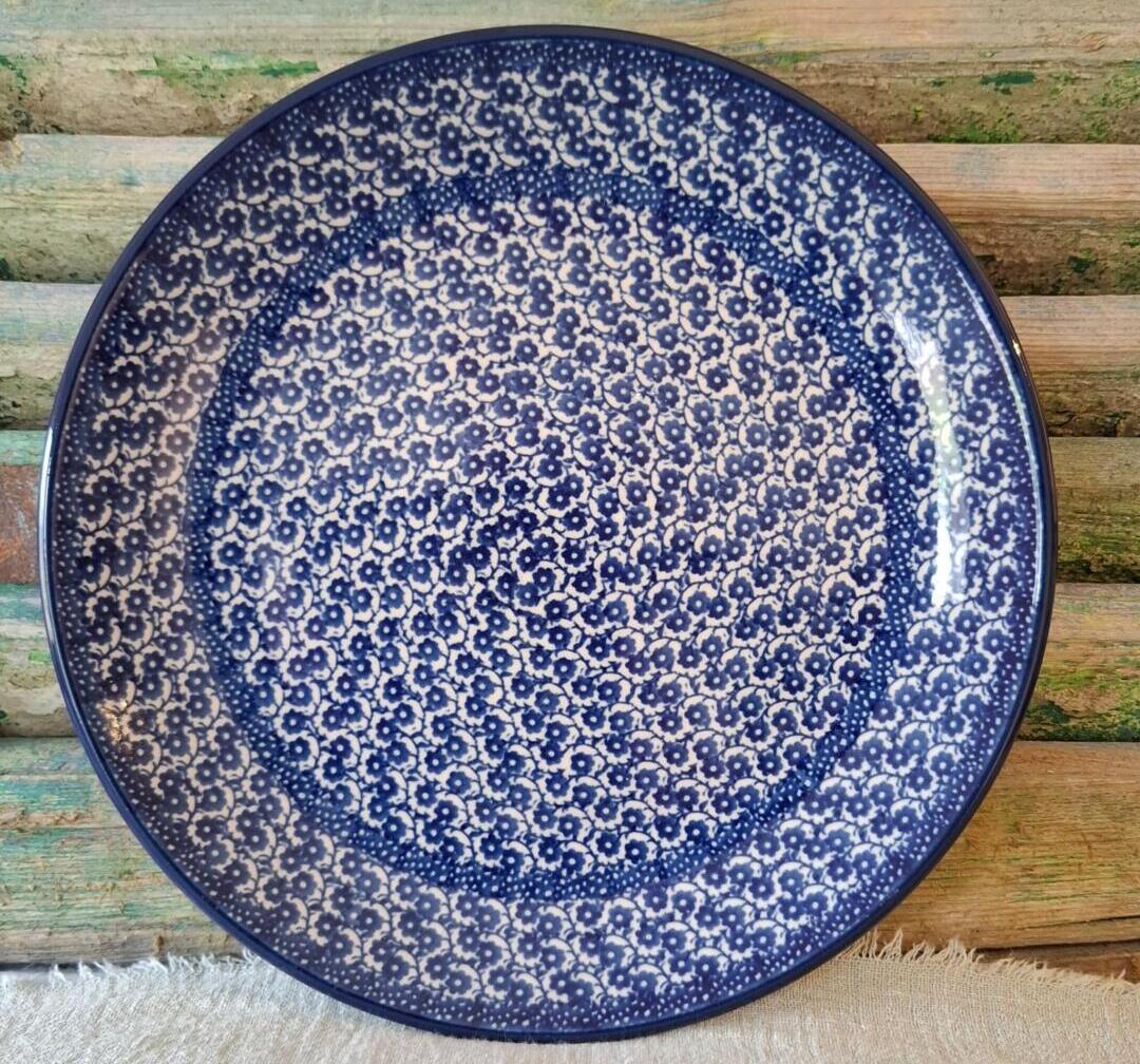 266* Bunzlau Lunchbord 23.5cm MidnightBlue 2396x  Maria Starzyk