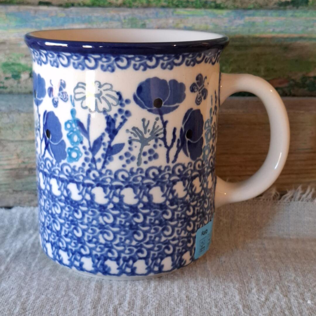 CA 236-2902x Bunzlau Rechte mok met groot oor 300ml GardenofJoy by Maria Starzyk