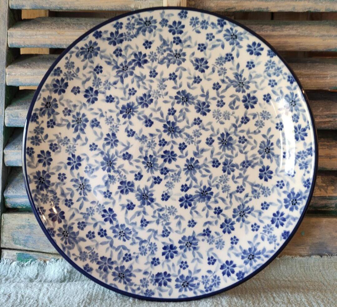 266* Bunzlau Lunchbord 23.5cm FlowerStorm 2998x Teresa Liana
