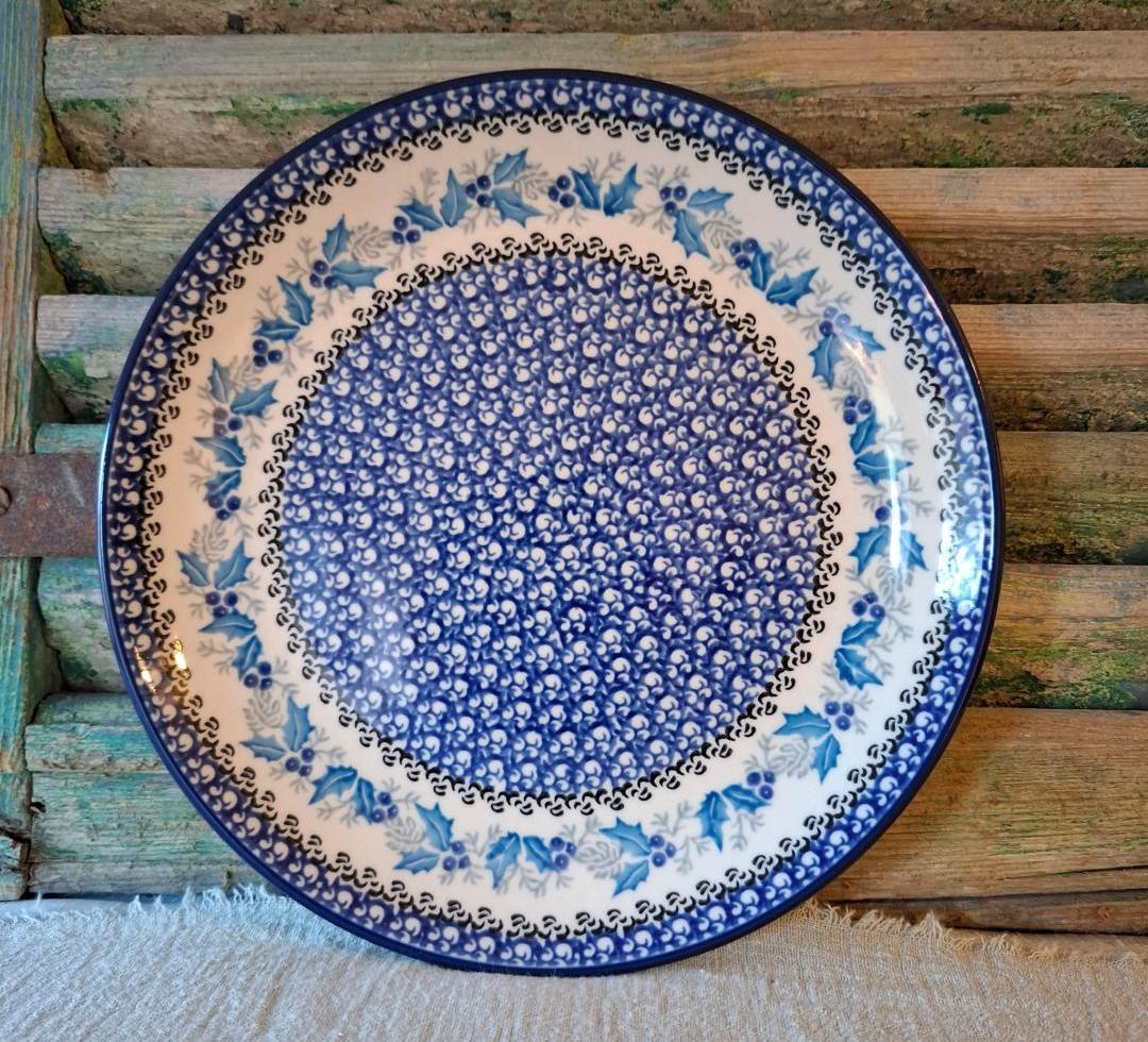 Bunzlau Lunchbord 23.5cm BlueHolly by Teresa Liana