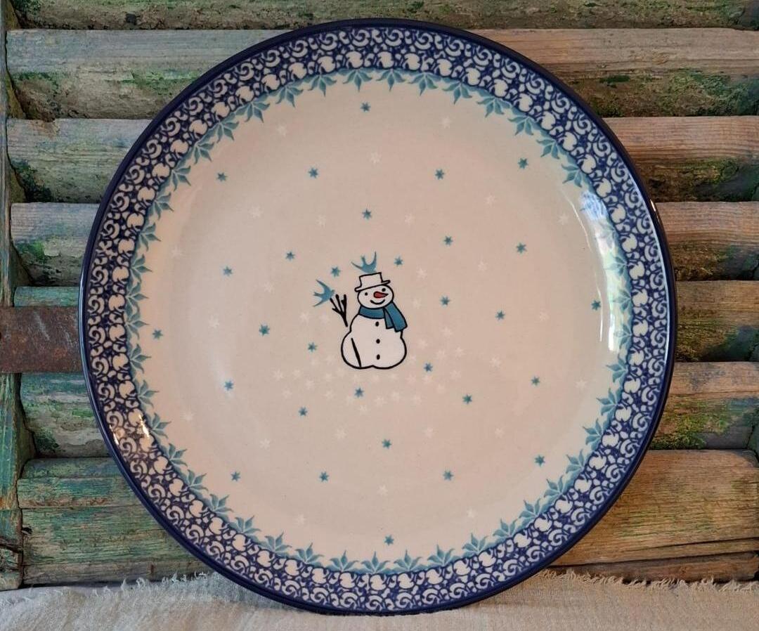 257 Bunzlau Dinerbord 25.5cm Sneeuwpop 2798x