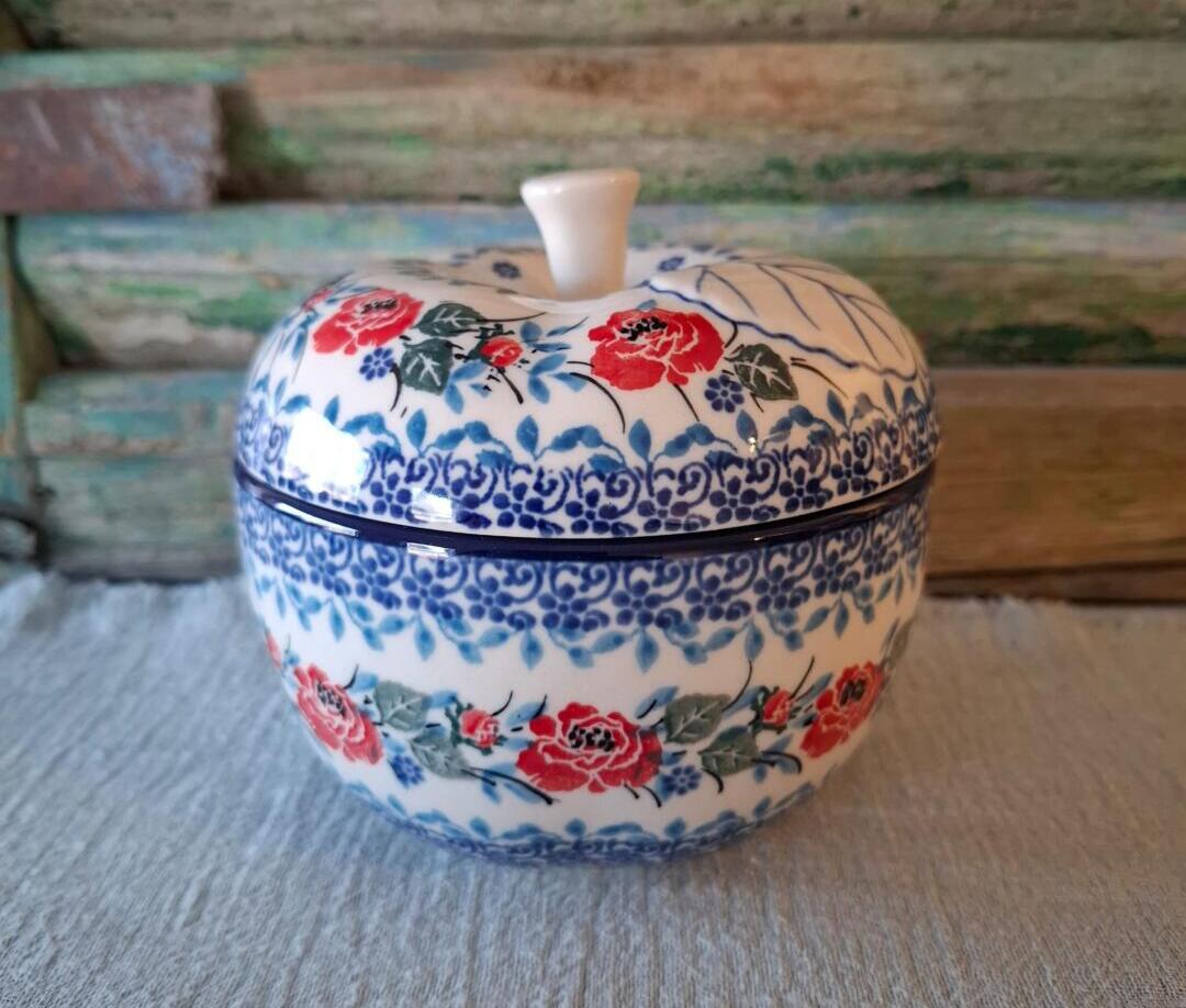 034* Bunzlau Appelpot 500ml EnglishTeaRose 3214x Teresa Liana