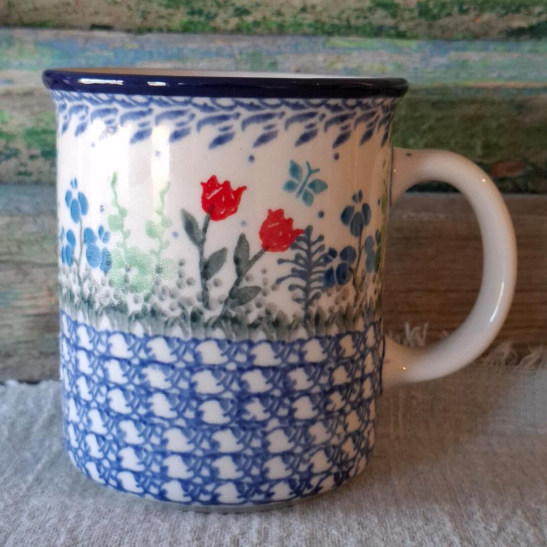 CA 236-2903x Bunzlau Rechte mok met groot oor 300ml TulipHorizon van Maria Starzyk