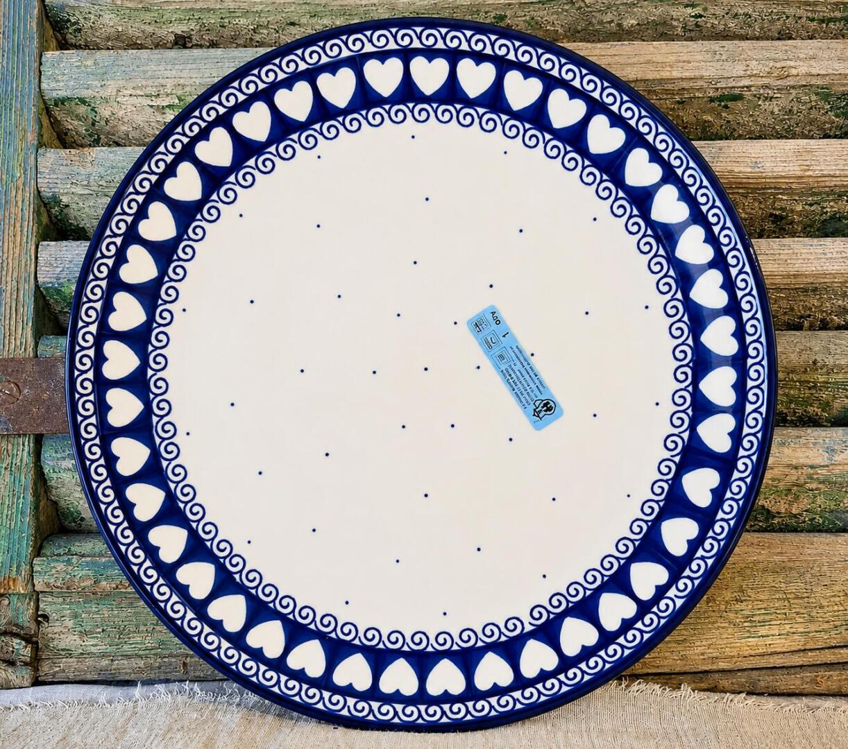 257* Bunzlau Dinerbord 25.5cm WhiteValentine 0375Mx