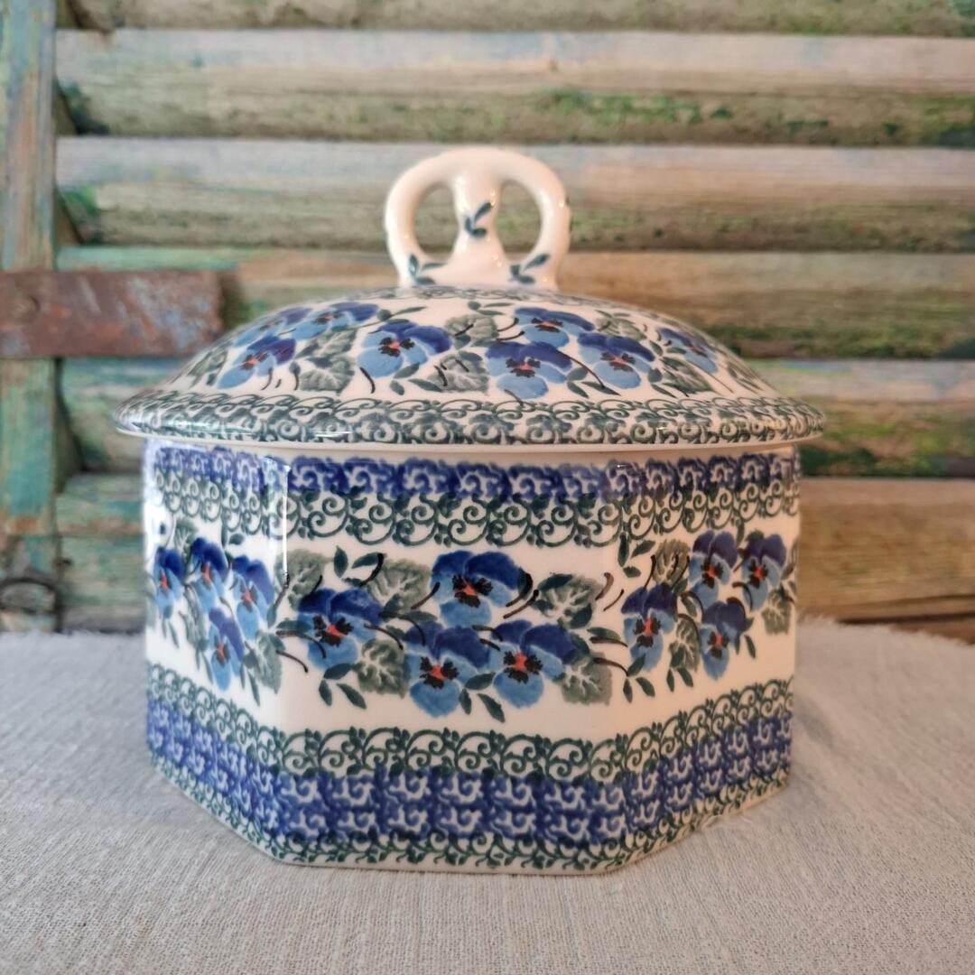064* Bunzlau koekjestrommel 1500ml WinterViolets 2273x
