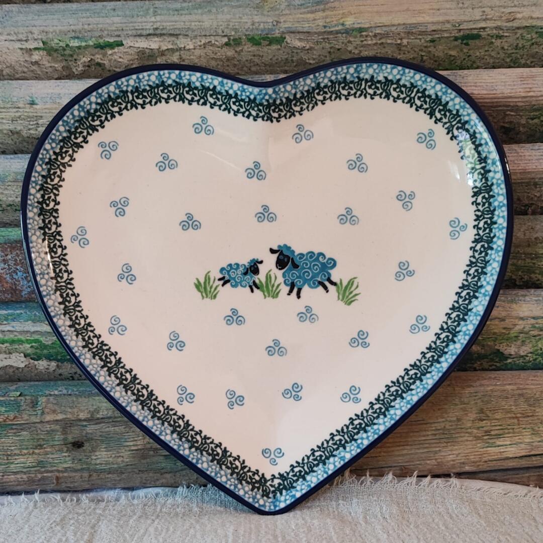 925 Bunzlau Hartvormig schaal 22x23cm BlueSheep 3412x