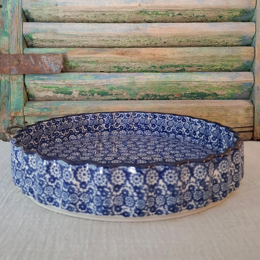 637* Bunzlau Pie dish 1220ml NewLace 2615x