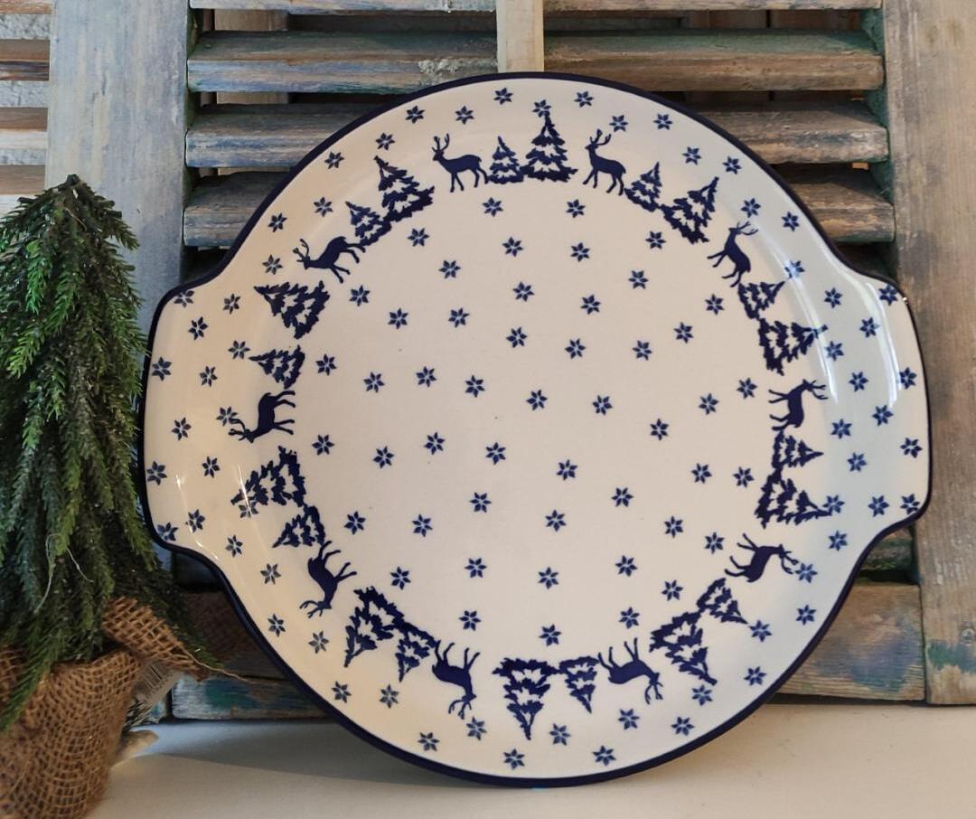 CA 152-1931x Bunzlau Serveerbord Ø 34/30cm Rudolf