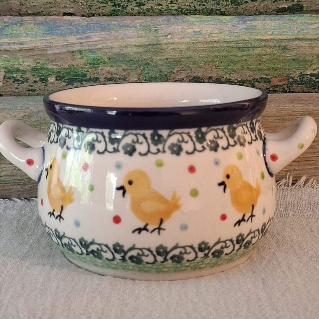 016 Bunzlau Soepkom met oortjes 360ml Decor 3338x by Teresa Liana