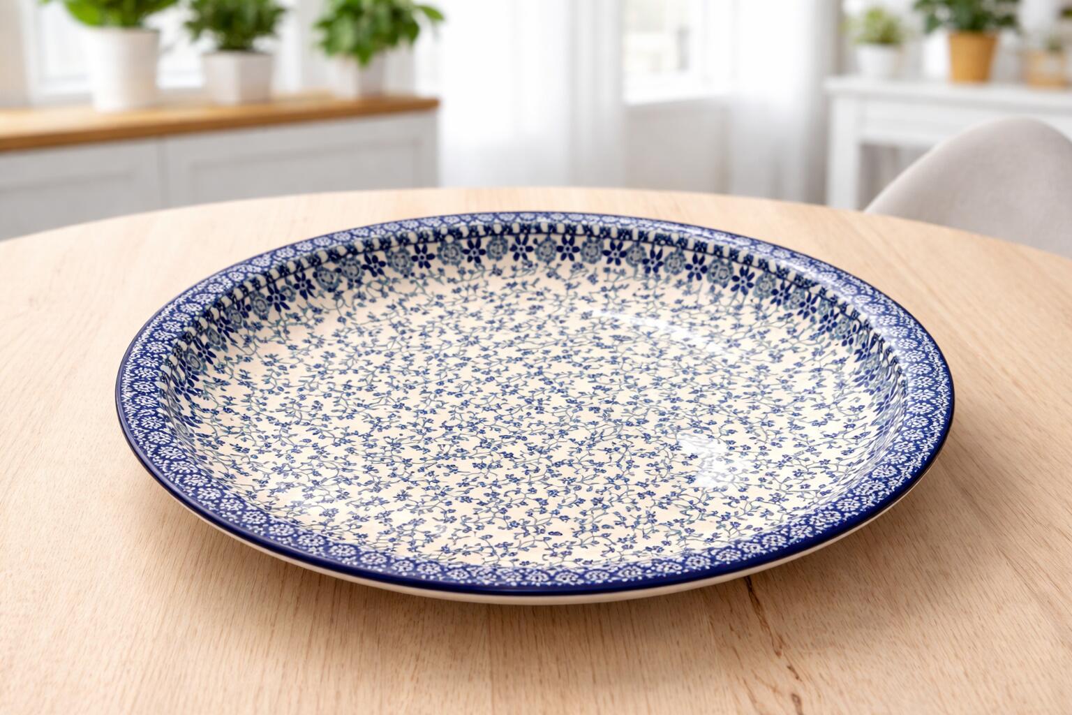 CA B45-3457x Bunzlau De grootste maat Platte Serveerschaal 44.5cm Fusion by Maria Starzyk