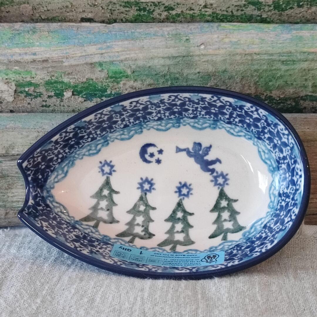 Bunzlau Pride of Poland Spoonrest Tapasschaaltje TrumpetAngels