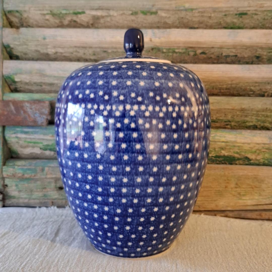 CA G08-3412x Bunzlau Gemberpot H20cm StarryNight