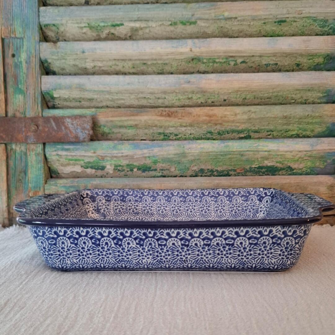 CA A39-0884x Bunzlau Ovenschaal met greepjes 28cm Lace