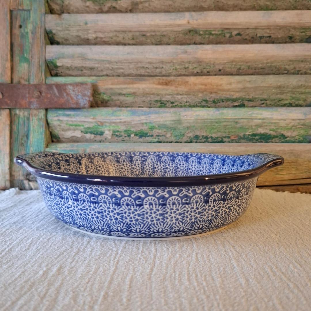 CA 141-884x Bunzlau Ovenschaal 23cm met greepjes Lace