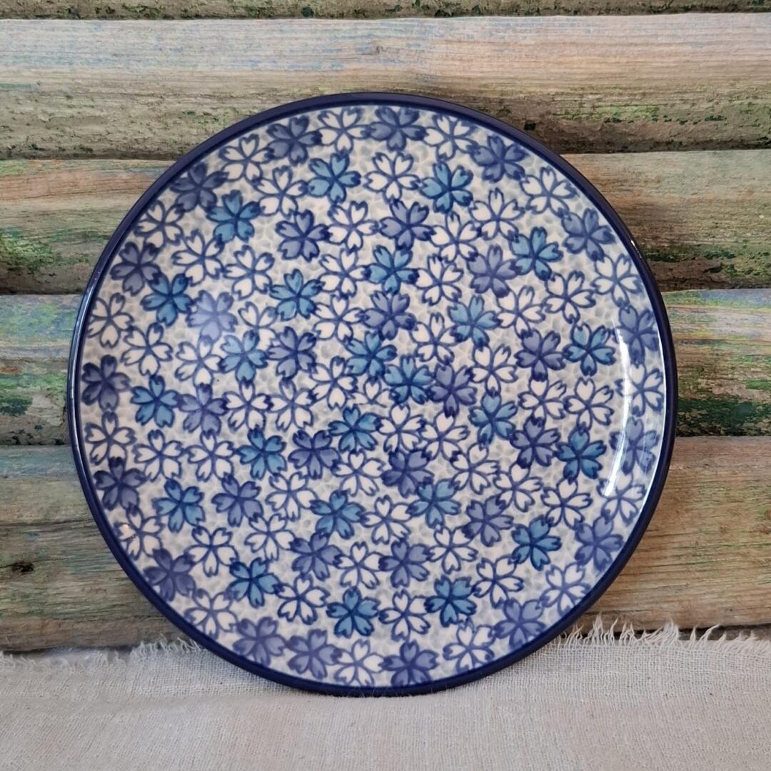 261* Bunzlau Bord 16cm MidnightMeadow 3457x Teresa Liana