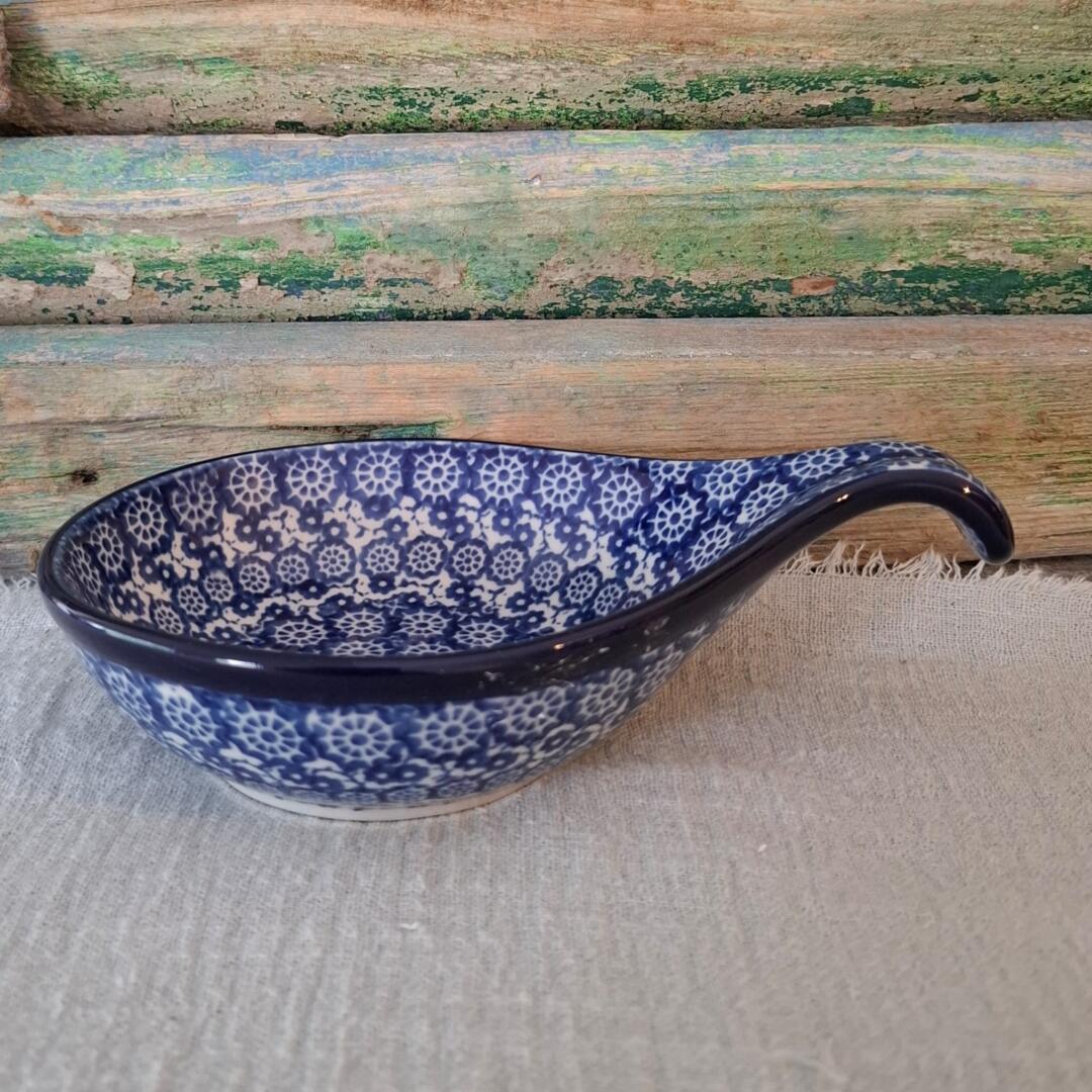 174* Bunzlau Spoonrest, Tapas-, ovenschaaltje NewLace 2516x