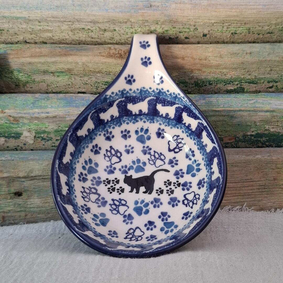 174* Bunzlau Spoonrest, Tapas-, ovenschaaltje BlackCat 1771x