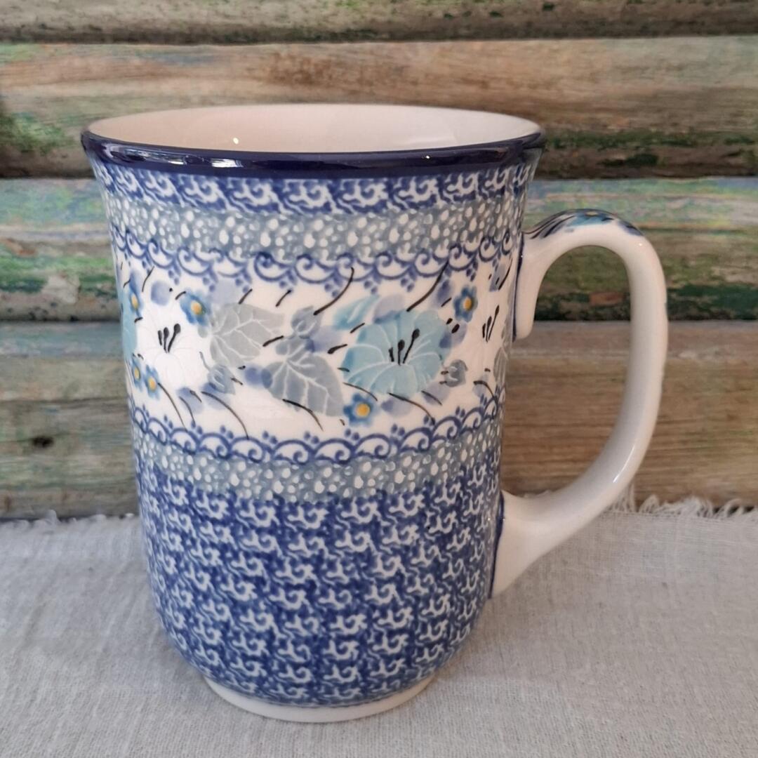 812* Bunzlau Tulpmok XL 500ml Unikat 4976 van Teresa Liana