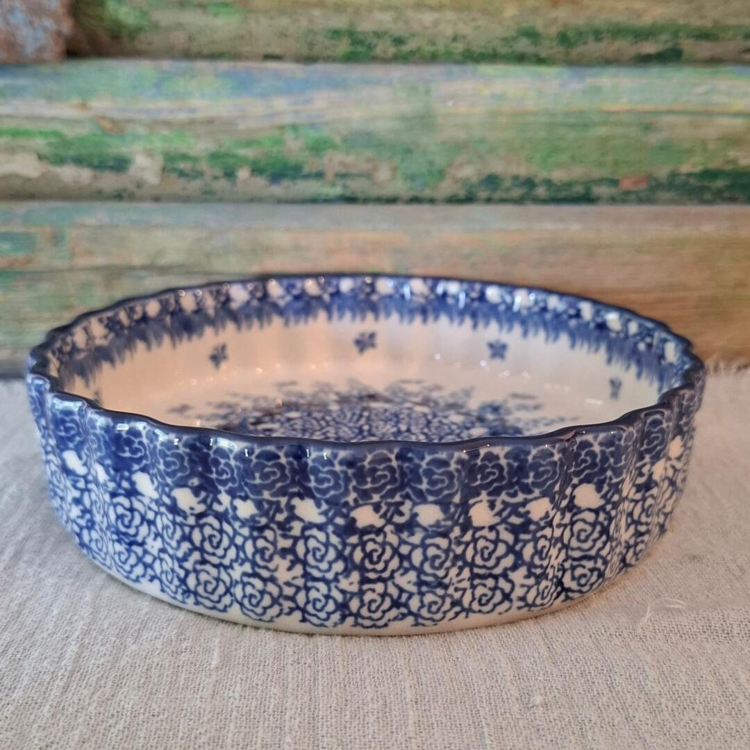 909* Bunzlau Pie Dish 480ml RoseMallow 3277x