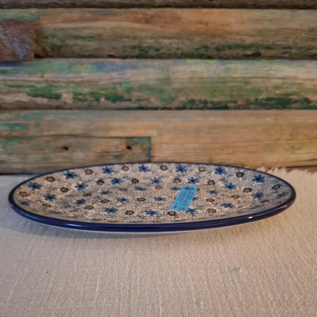 301* Bunzlau Ovale Schaal 22cm 1990x Teresa Liana