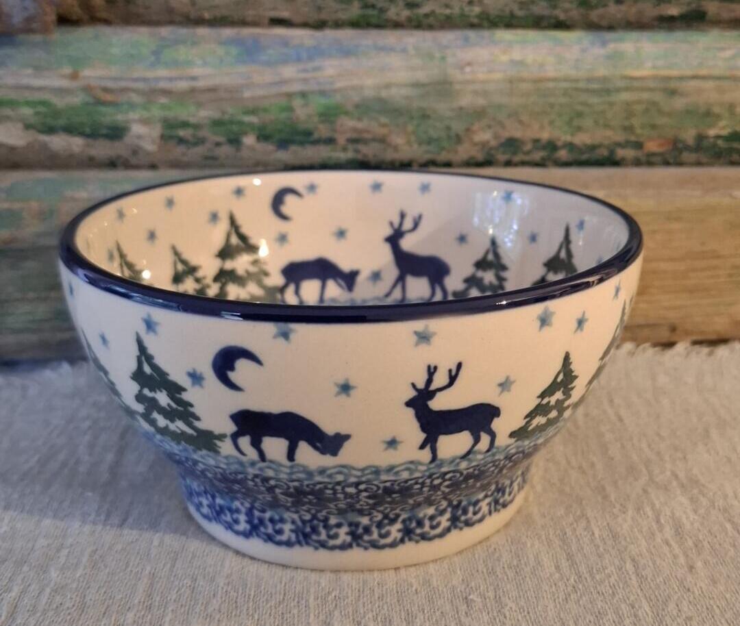 D64* Bunzlau Kom op recht voetje ChristmasDeer 2822x